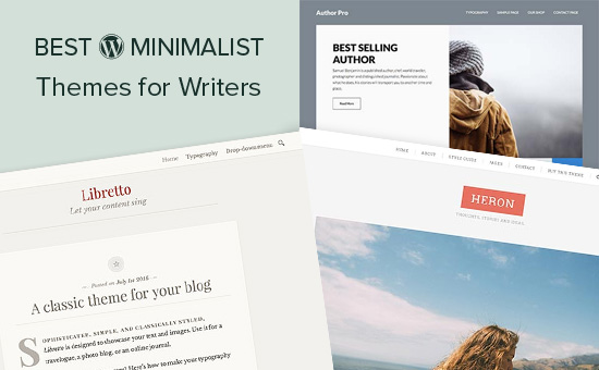 Beste minimalistische WordPress-thema's voor schrijvers