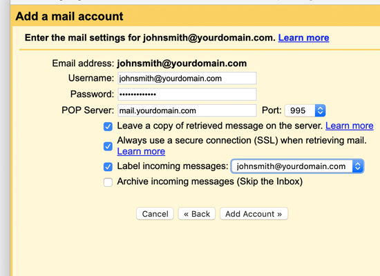 Подключение почты Bluehost к Gmail