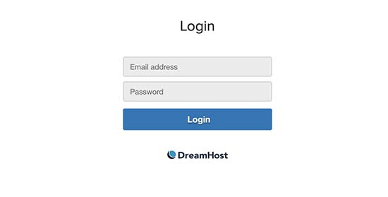 Войти в DreamHost веб-почту
