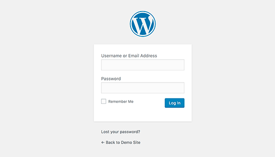 Halaman log masuk WordPress